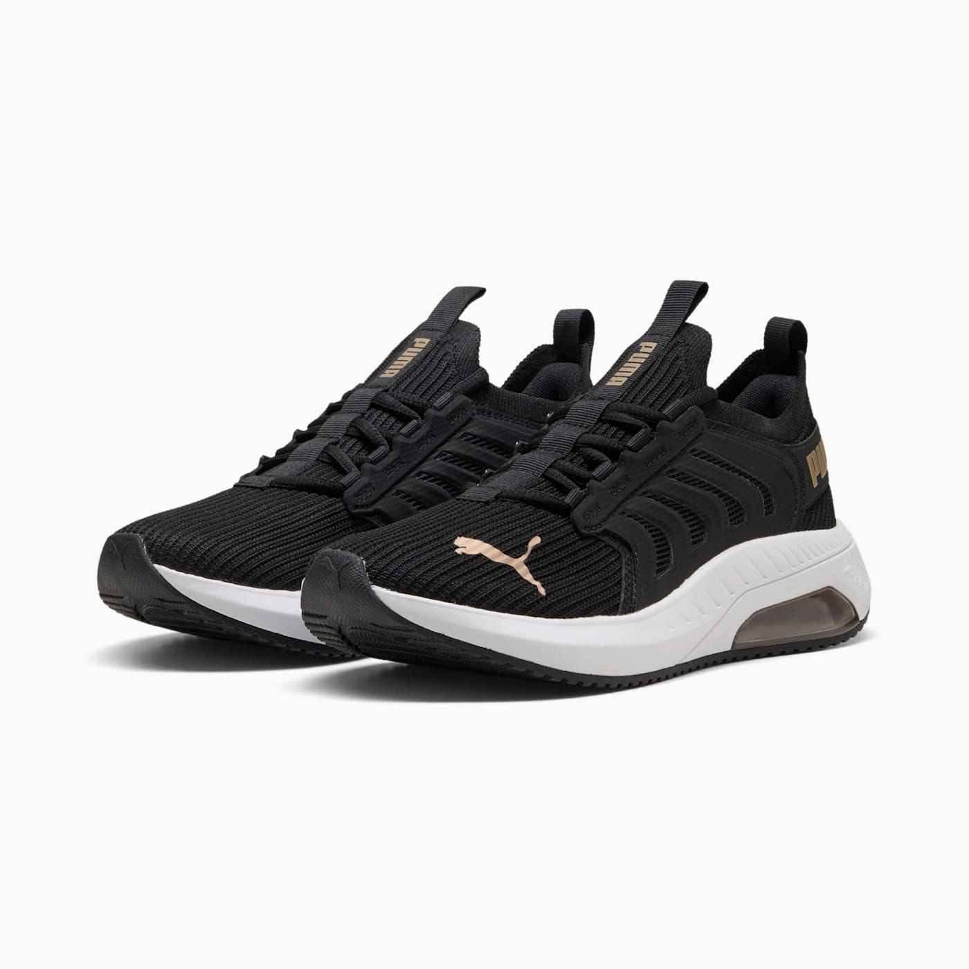 Ayro Street Women's Shoes - PUMA Black-PUMA Gold-PUMA Wh - Clean Studio Shot