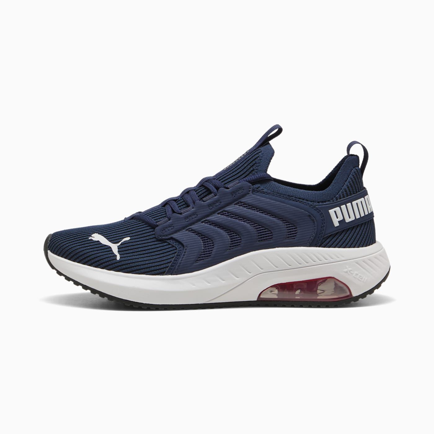 Ayro Street Men's Shoes - PUMA Navy-PUMA Red-PUMA Whit - Side Profile - Lateral