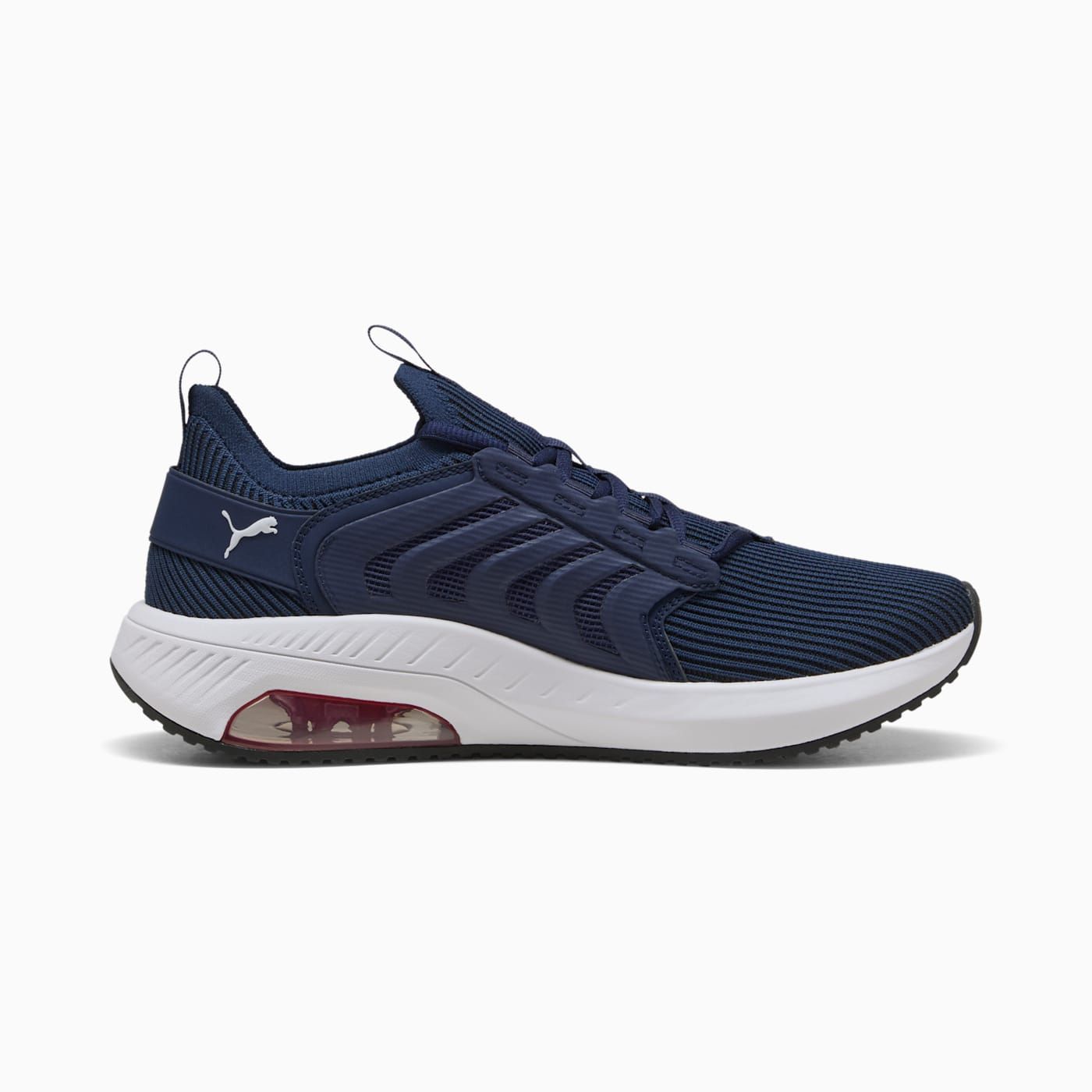 Ayro Street Men's Shoes - PUMA Navy-PUMA Red-PUMA Whit - Side Profile - Medial