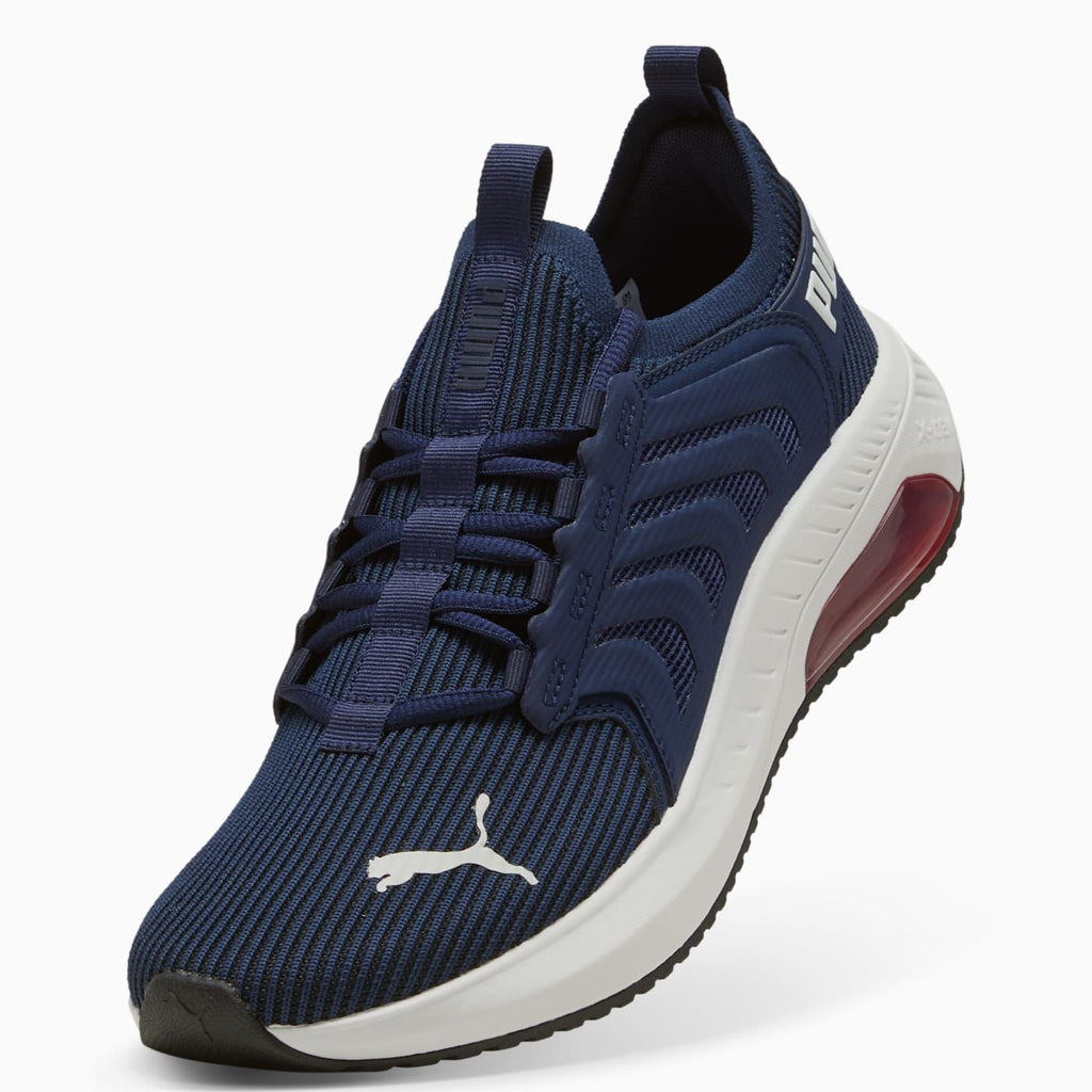 Ayro Street Men's Shoes - PUMA Navy-PUMA Red-PUMA Whit - Angled Studio / Lifestyle Shot