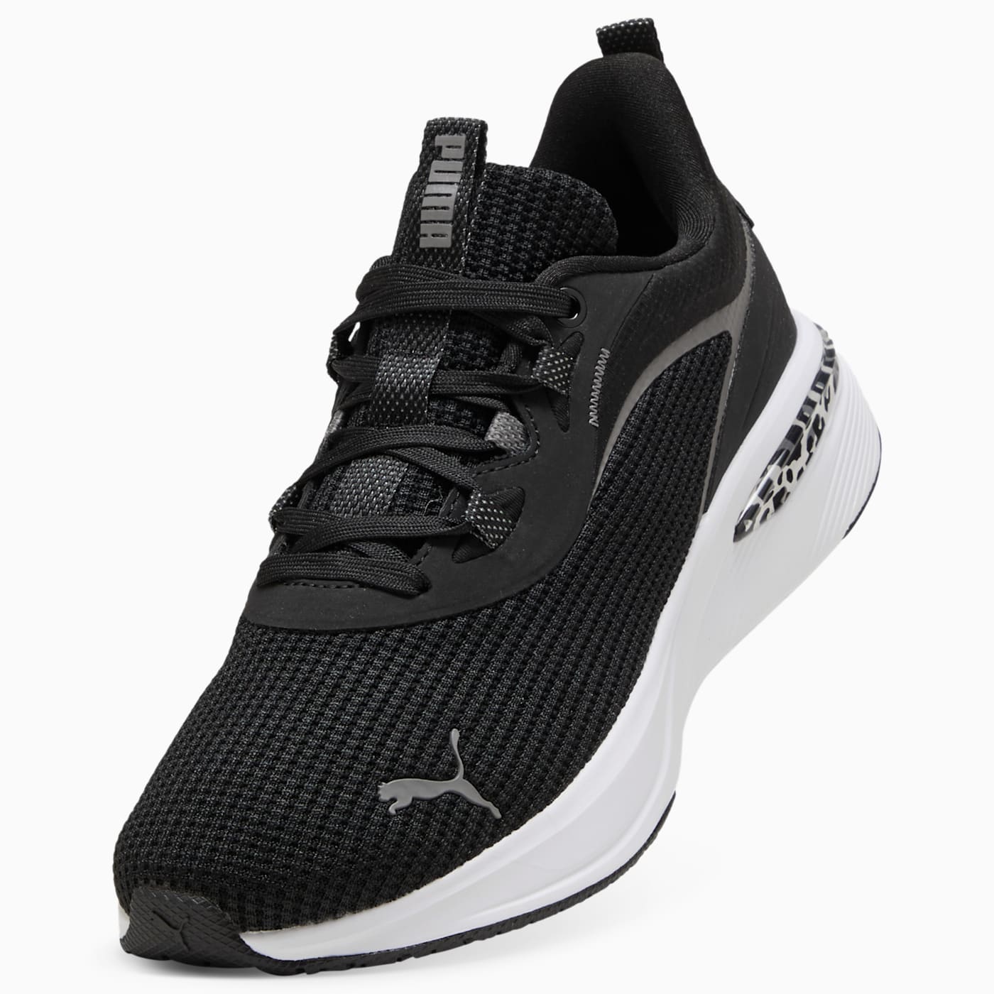 Softride Charm Animal Women's Shoes - PUMA Black-PUM - Angled Studio / Lifestyle Shot