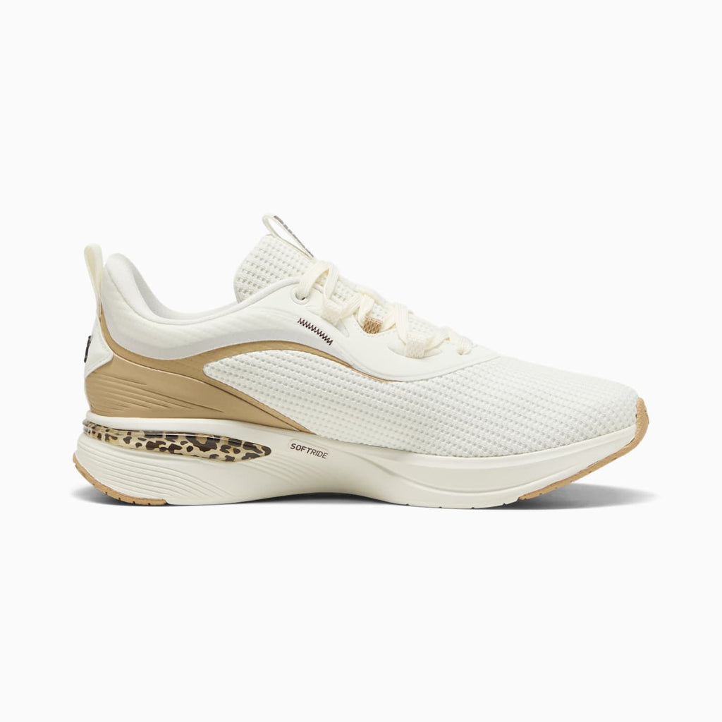Softride Charm Animal Women's Shoes - Warm White-Cho - Side Profile - Medial