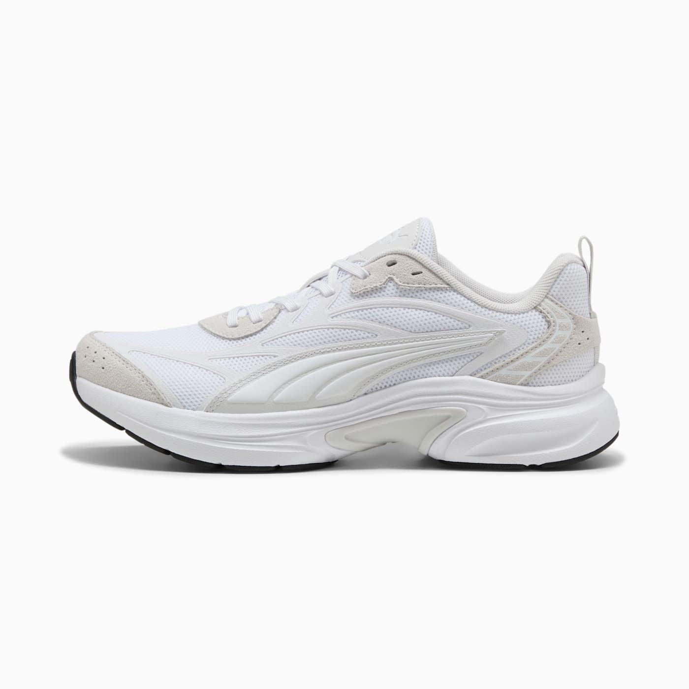 Softride Escalate Men's Shoes - PUMA White-Feather Gra - Side Profile - Lateral