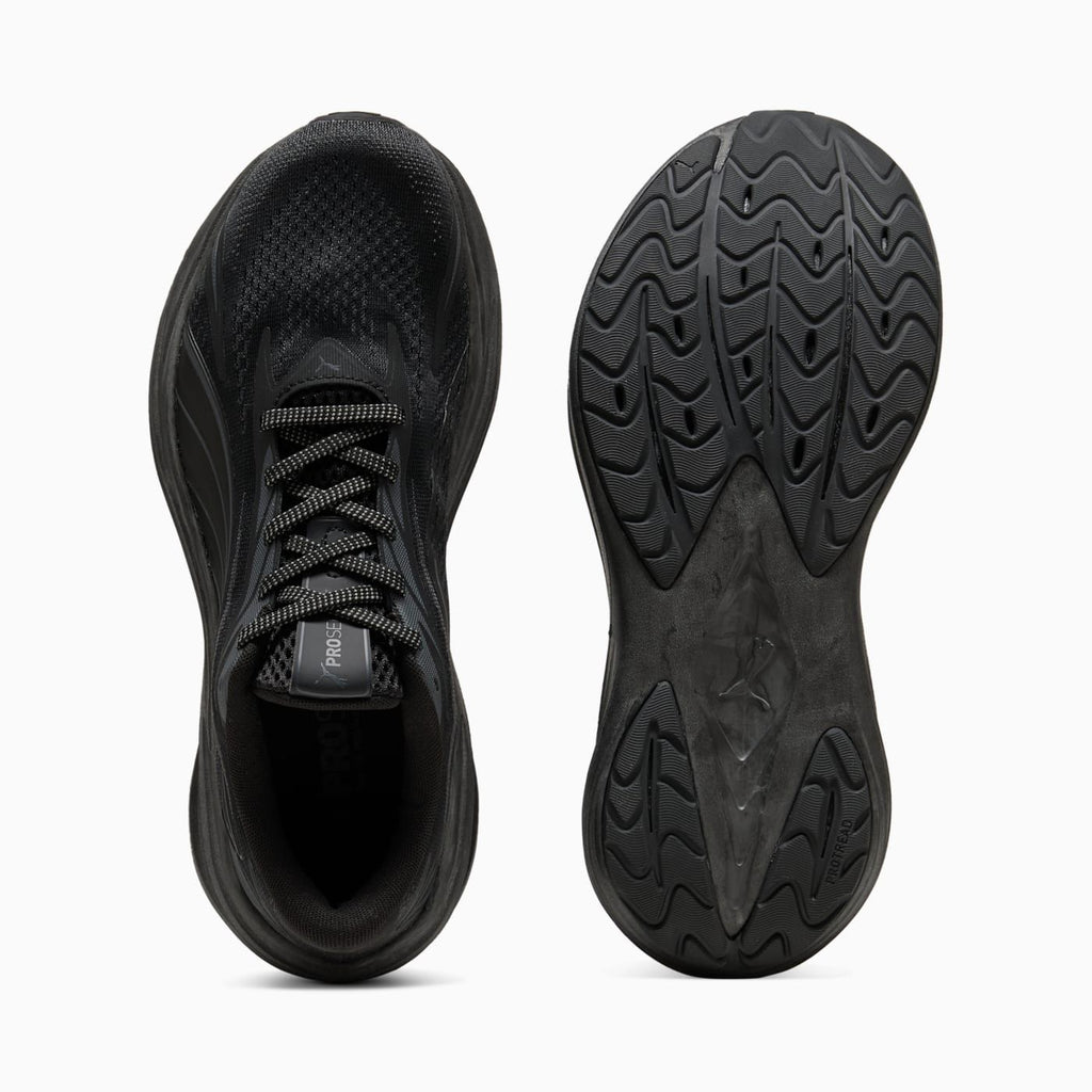 Maxima Pro Men's Shoes - PUMA Black - Top View and Outsole