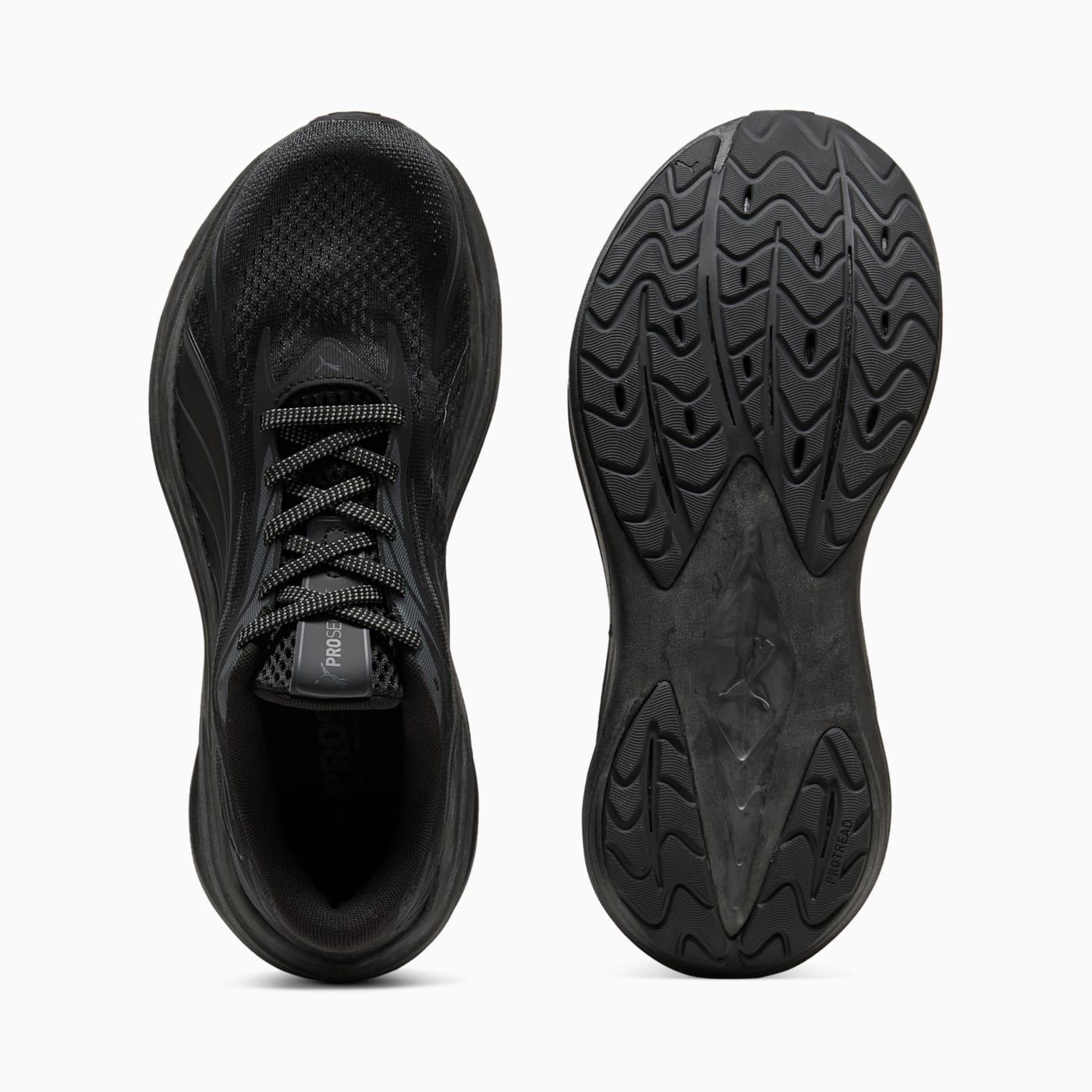Maxima Pro Men's Shoes - PUMA Black - Top View and Outsole