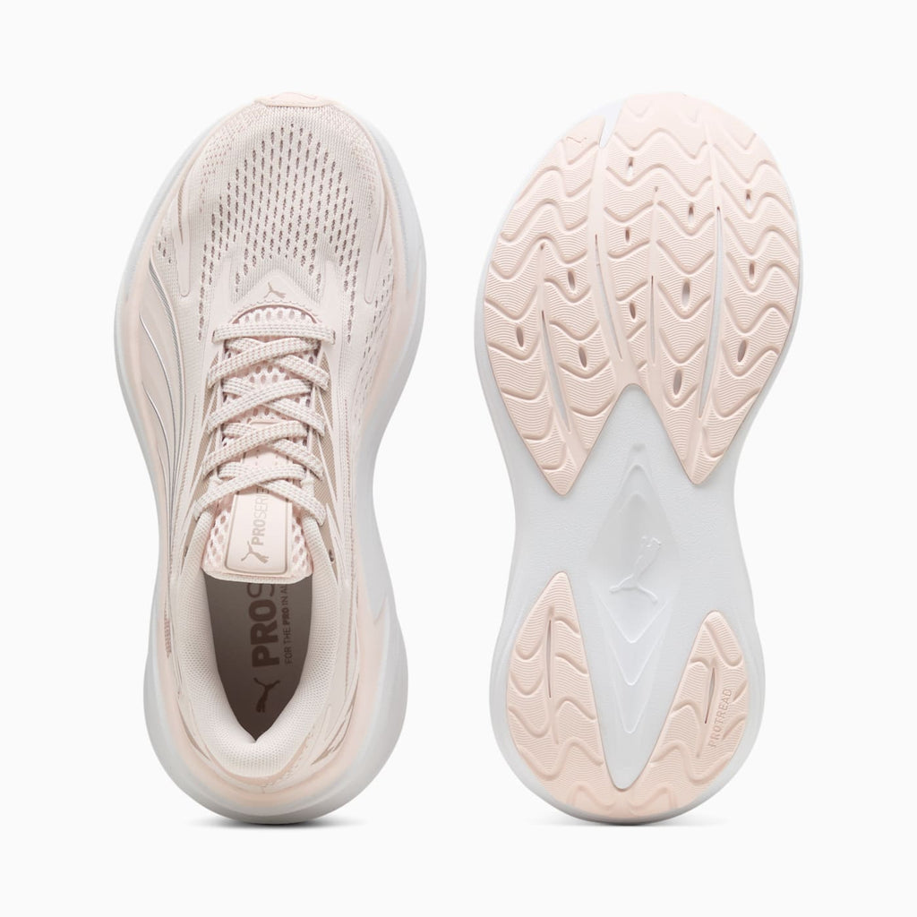 Maxima Pro Women's Shoes - Jasmine Flower-Rose Latte-PUM - Top View and Outsole