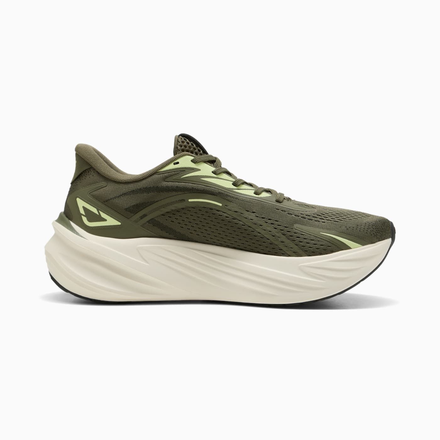 Maxima Pro Men's Shoes - Loden Green-Apple Spritz - Side Profile - Medial