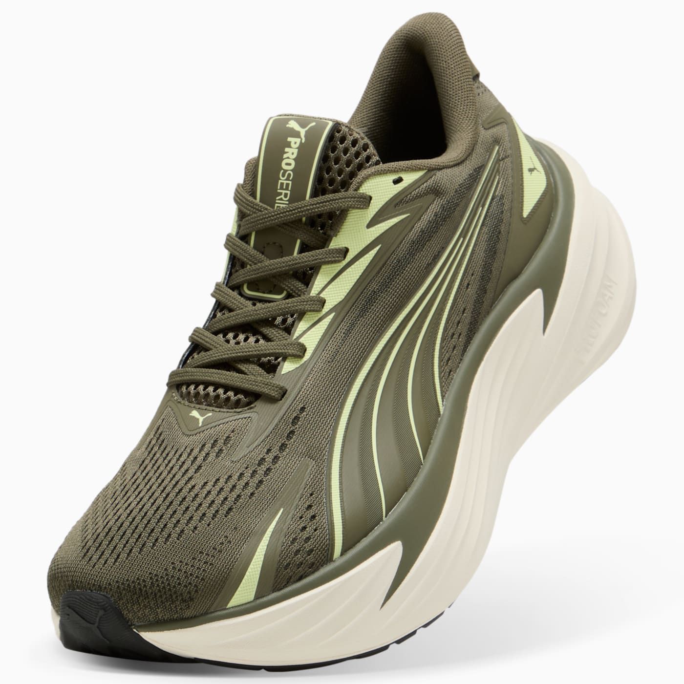 Maxima Pro Men's Shoes - Loden Green-Apple Spritz - Angled Studio / Lifestyle Shot