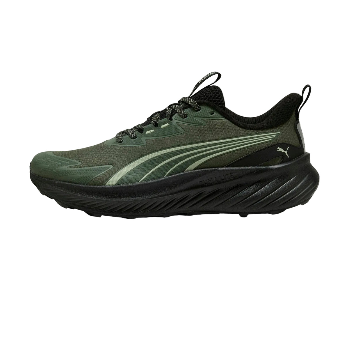 PUMA Pounce Lite 2 Trail Running Shoes-Moss Veil-Soft Grass-PUMA Black view 2