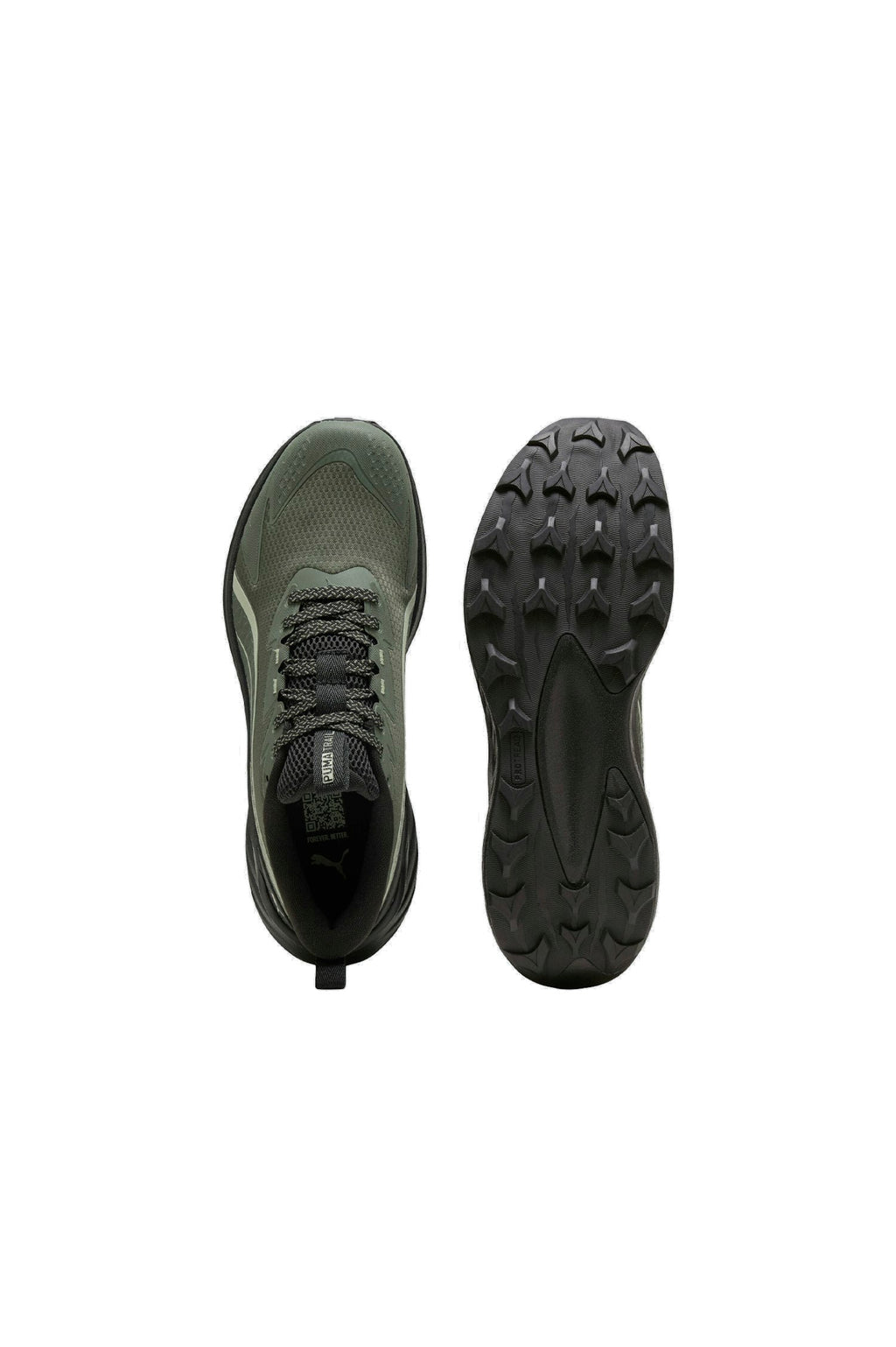 PUMA Pounce Lite 2 Trail Running Shoes-Moss Veil-Soft Grass-PUMA Black view 3