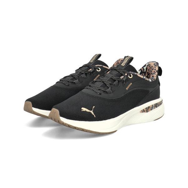 PUMA SOFTRIDE Charm Animal Sneakers-PUMA Black-Soft Taupe