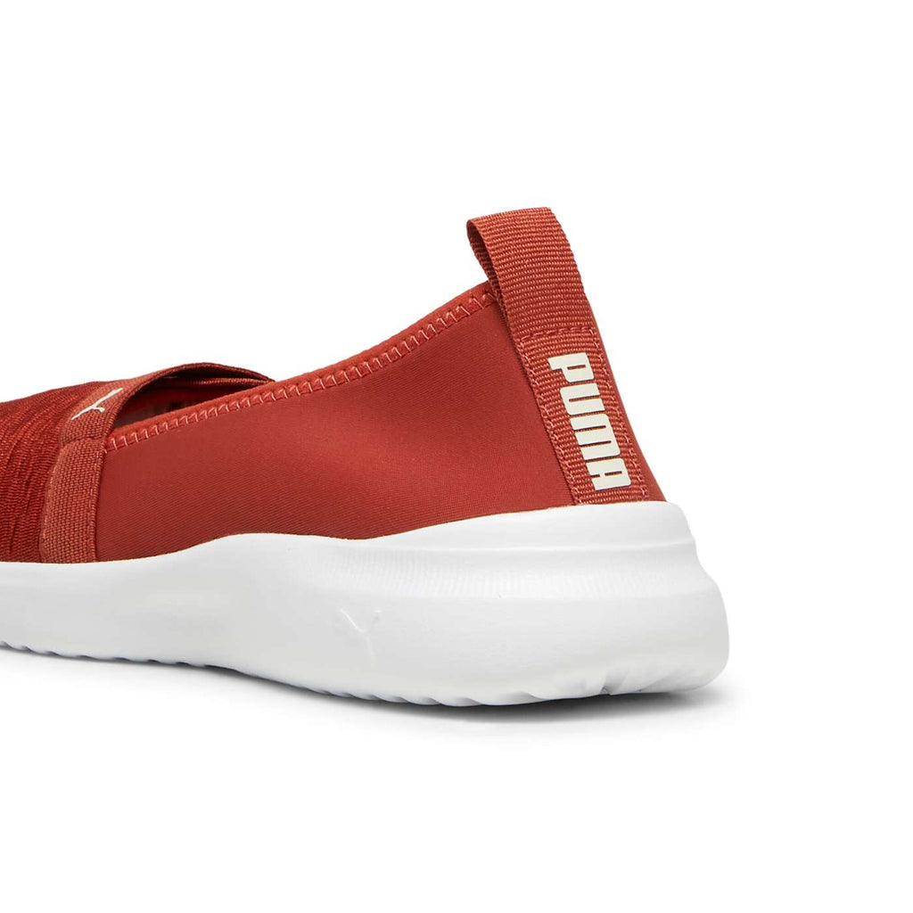 Adelina Mars Red-Alpine Snow- White - Back / Heel View