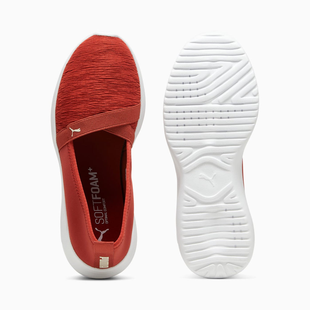 Adelina Mars Red-Alpine Snow- White - Top View and Outsole