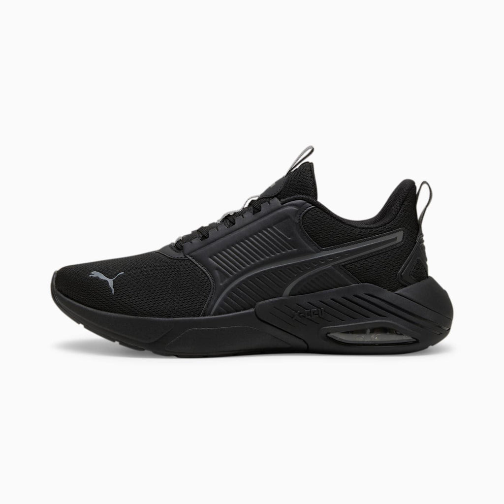 X-Cell Nova FS Men's Shoes - PUMA Black-Cool Dark Gray - Side Profile - Lateral
