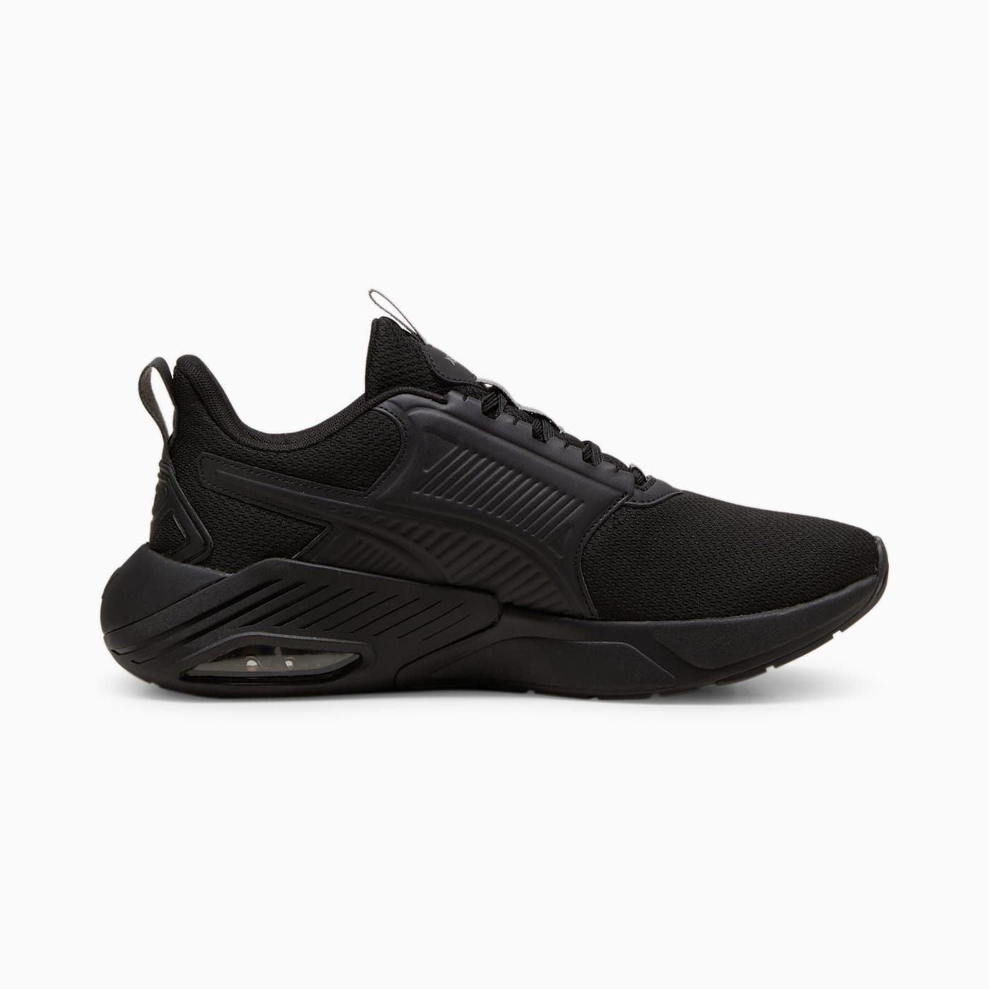 X-Cell Nova FS Men's Shoes - PUMA Black-Cool Dark Gray - Side Profile - Medial