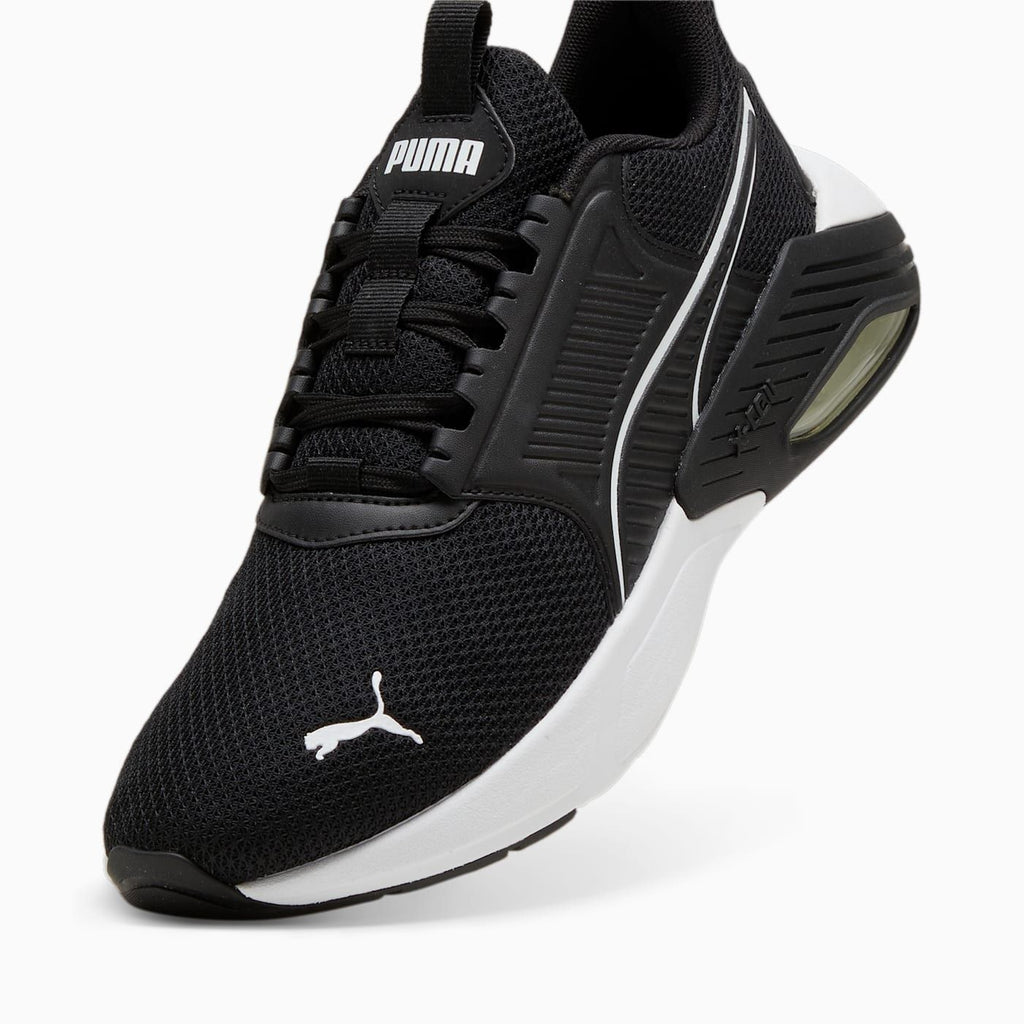 X-Cell Nova FS Men's Shoes - PUMA Black-PUMA White - Angled Studio / Lifestyle Shot