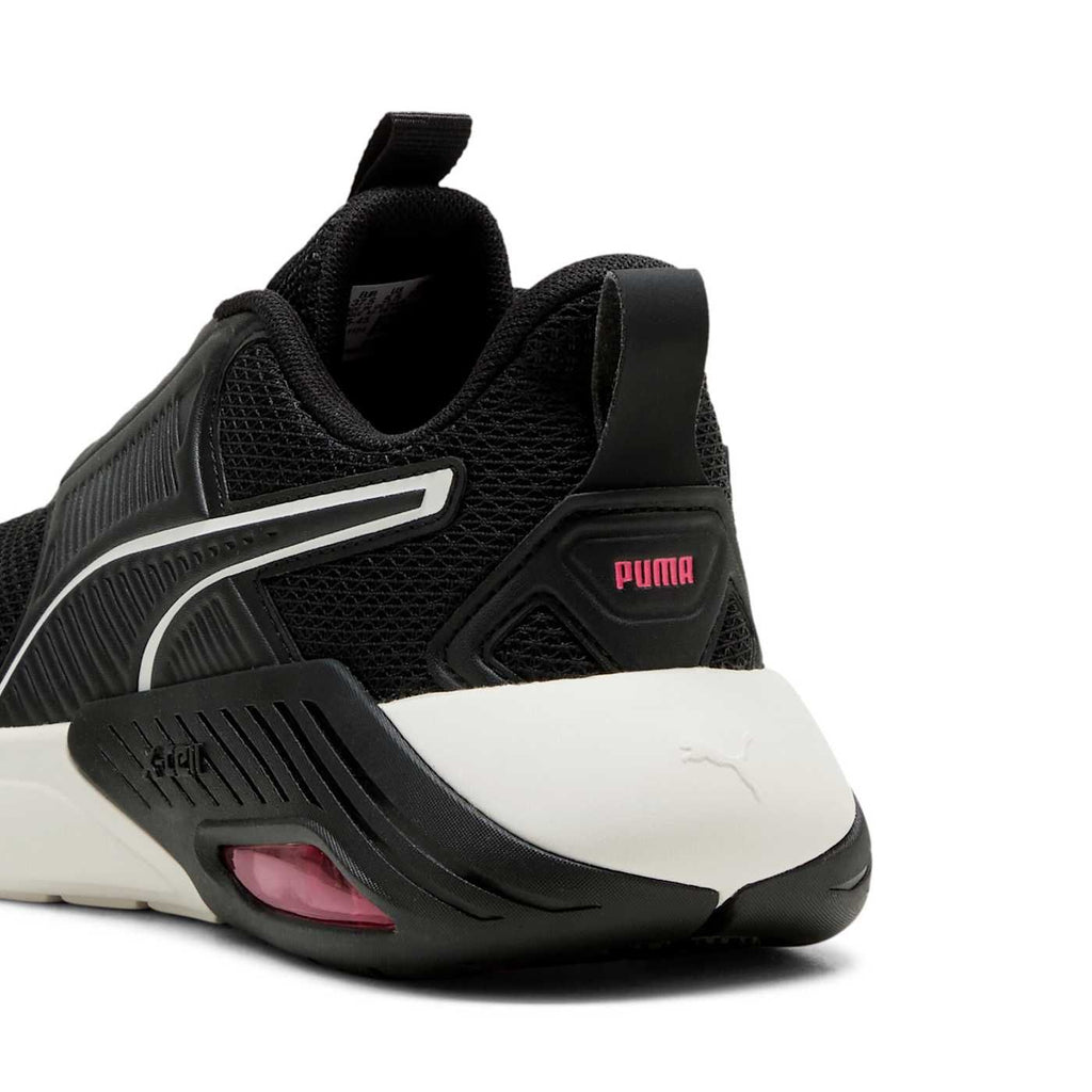 X-Cell Nova FS Women's Shoes - PUMA Black-Warm White-Pur - Back / Heel View