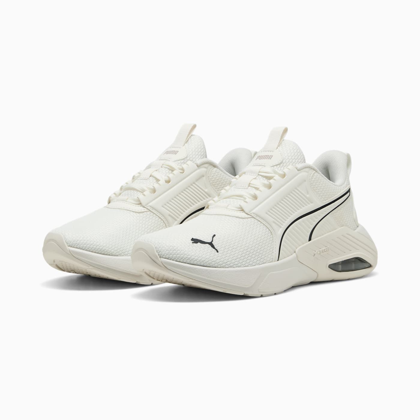 X-Cell Nova FS Women's Shoes - Warm White-PUMA Black-Ros - Clean Studio Shot