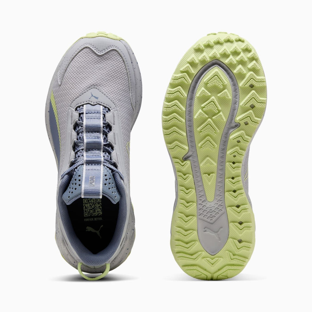 Extend Lite Trail Women's Shoes - Vibrant Silver-Gray Sk - Top View and Outsole