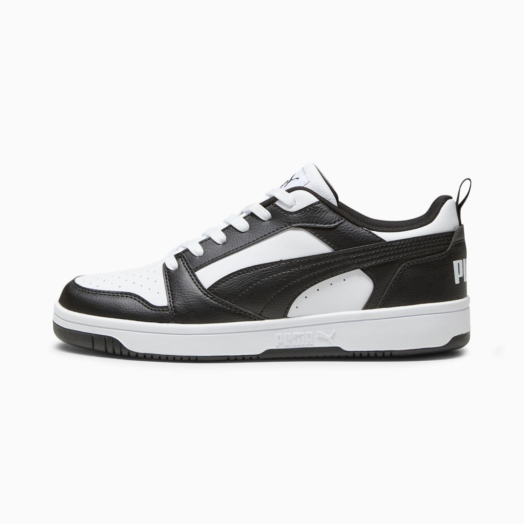 Rebound v6 Low PUMA White-PUMA Black-PUM - Side Profile - Lateral
