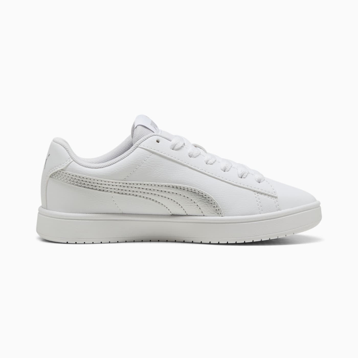 PUMA Rickie Classic Kids' Shoes - PUMA White-PUMA S - Side Profile - Medial
