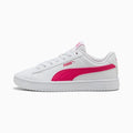 PUMA Rickie Classic Kids' Shoes - PUMA White-PUMA P - Side Profile - Lateral