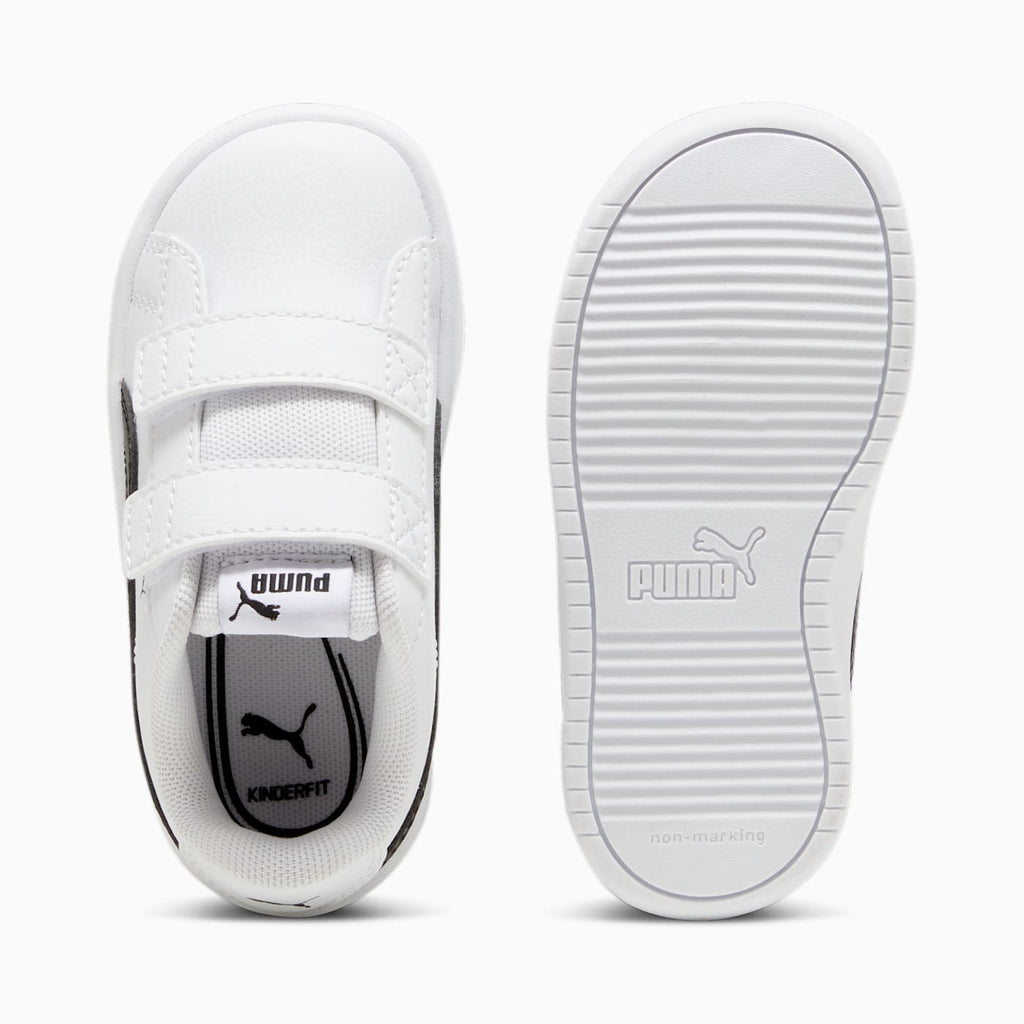 PUMA Rickie Classic V Infant Shoes - PUMA White-PUM - Top View and Outsole