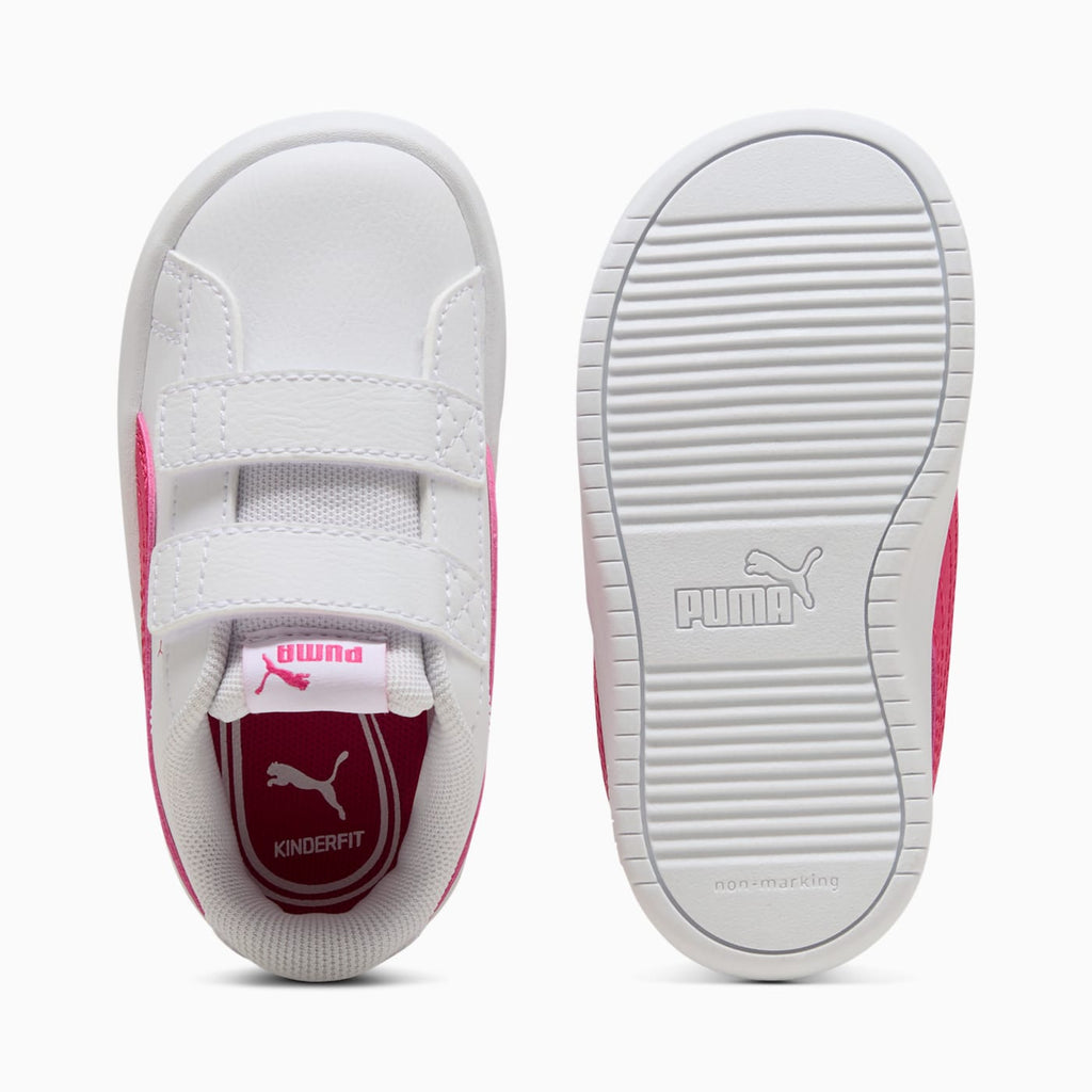 PUMA Rickie Classic V Infant Shoes - PUMA White-PUM - Top View and Outsole