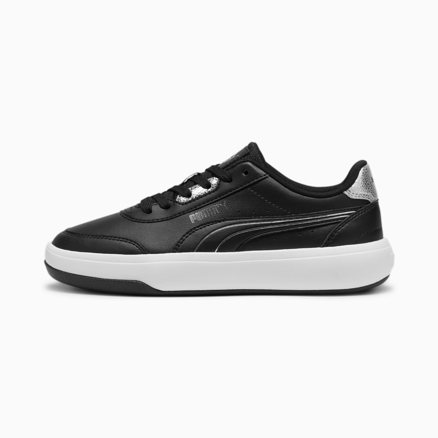Tori Metallic Shine Black- Silv - Side Profile - Lateral