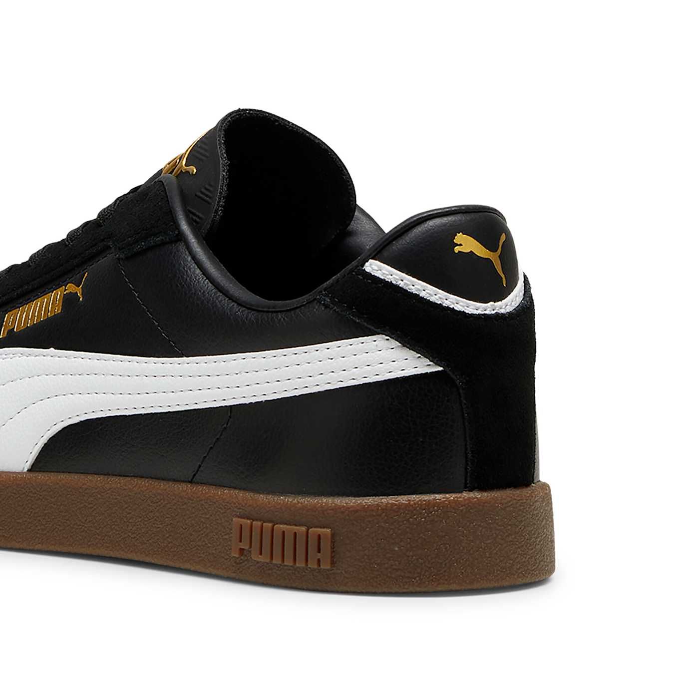 Puma Club II Era Men's Shoes - PUMA Black-PUMA White-P - Back / Heel View