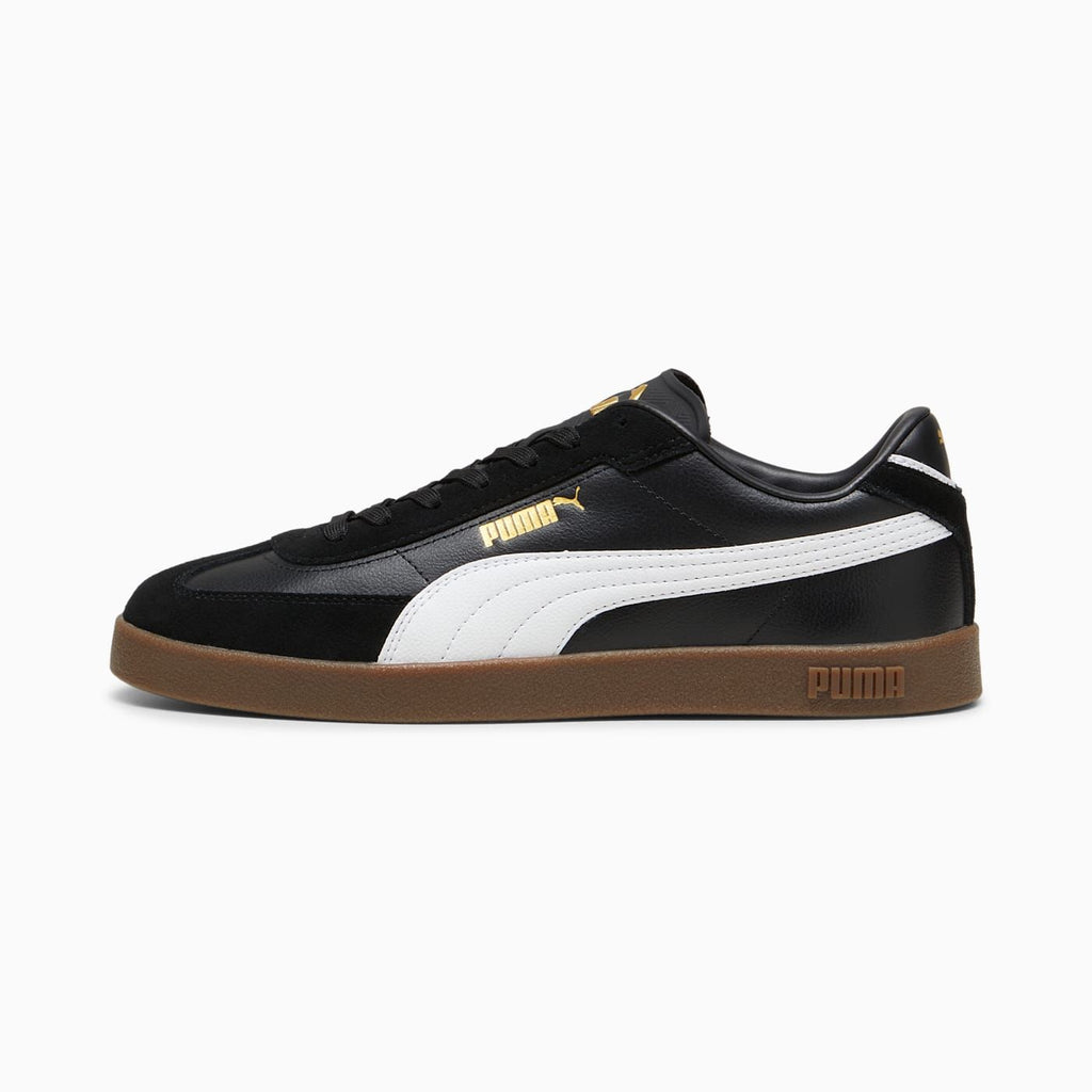 Puma Club II Era Men's Shoes - PUMA Black-PUMA White-P - Side Profile - Lateral