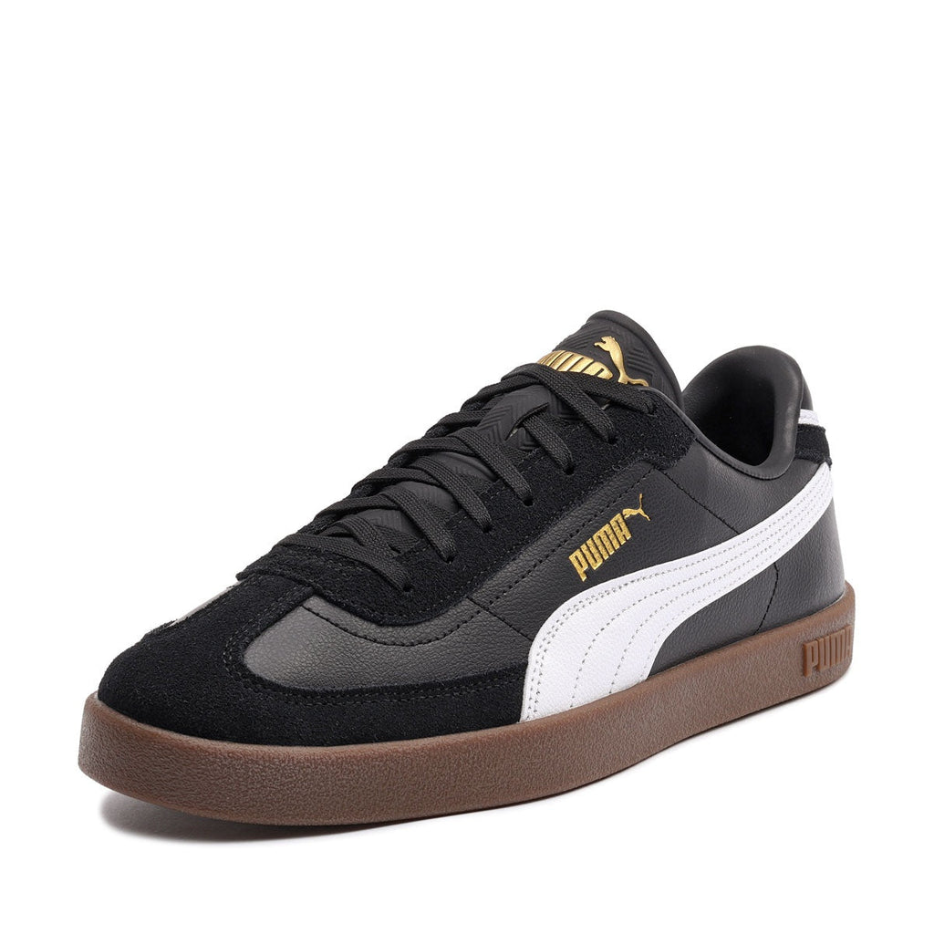 PUMA Club II Era 39744702 black white angled studio view