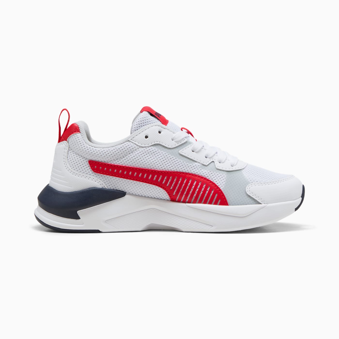 X-Ray 3 LT Kids' Shoes - PUMA White-For All Time Re - Side Profile - Medial