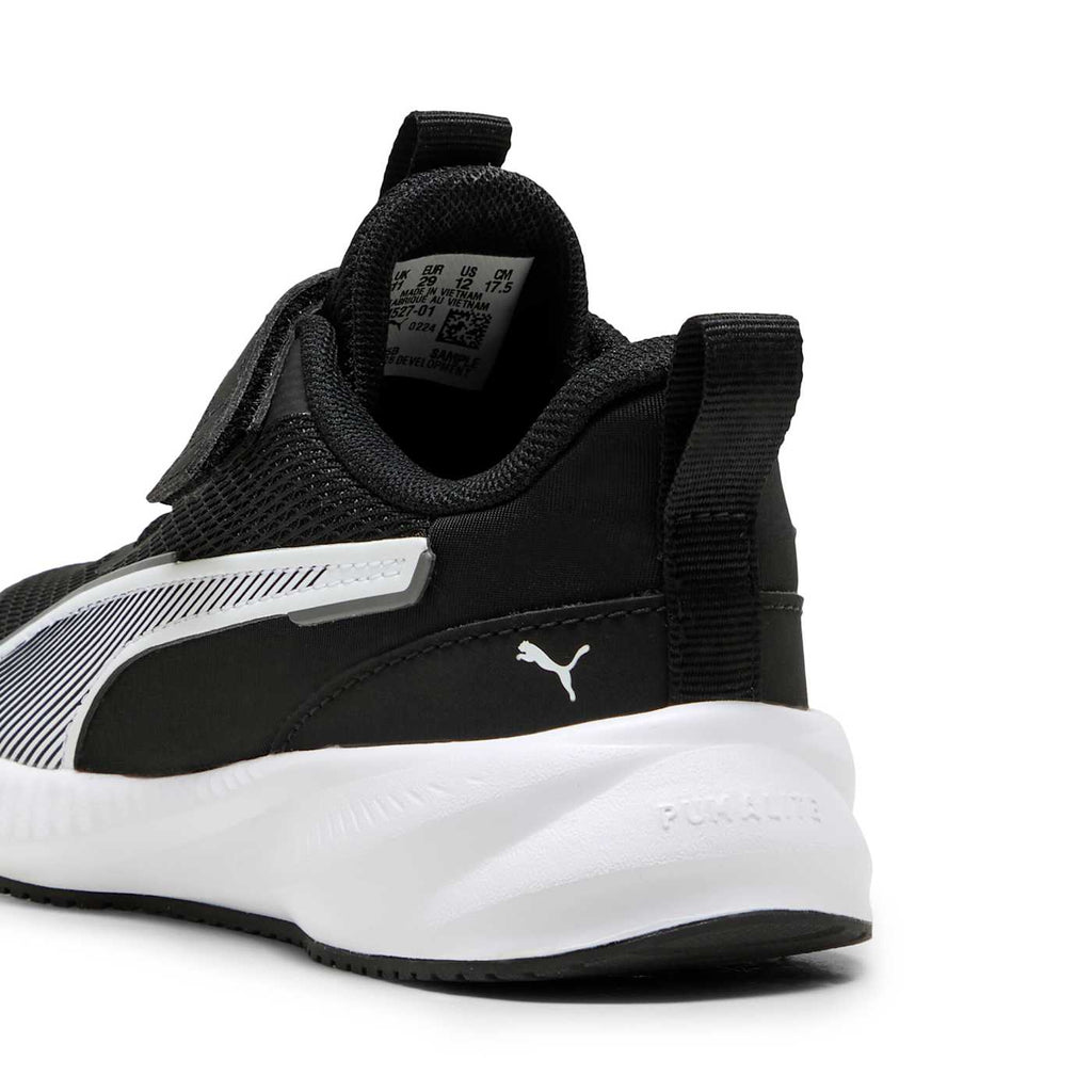 Flyer 3 AC+ Kids' Shoes - PUMA Black-PUMA White - Back / Heel View
