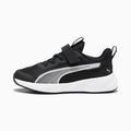 Flyer 3 AC+ Kids' Shoes - PUMA Black-PUMA White - Side Profile - Lateral