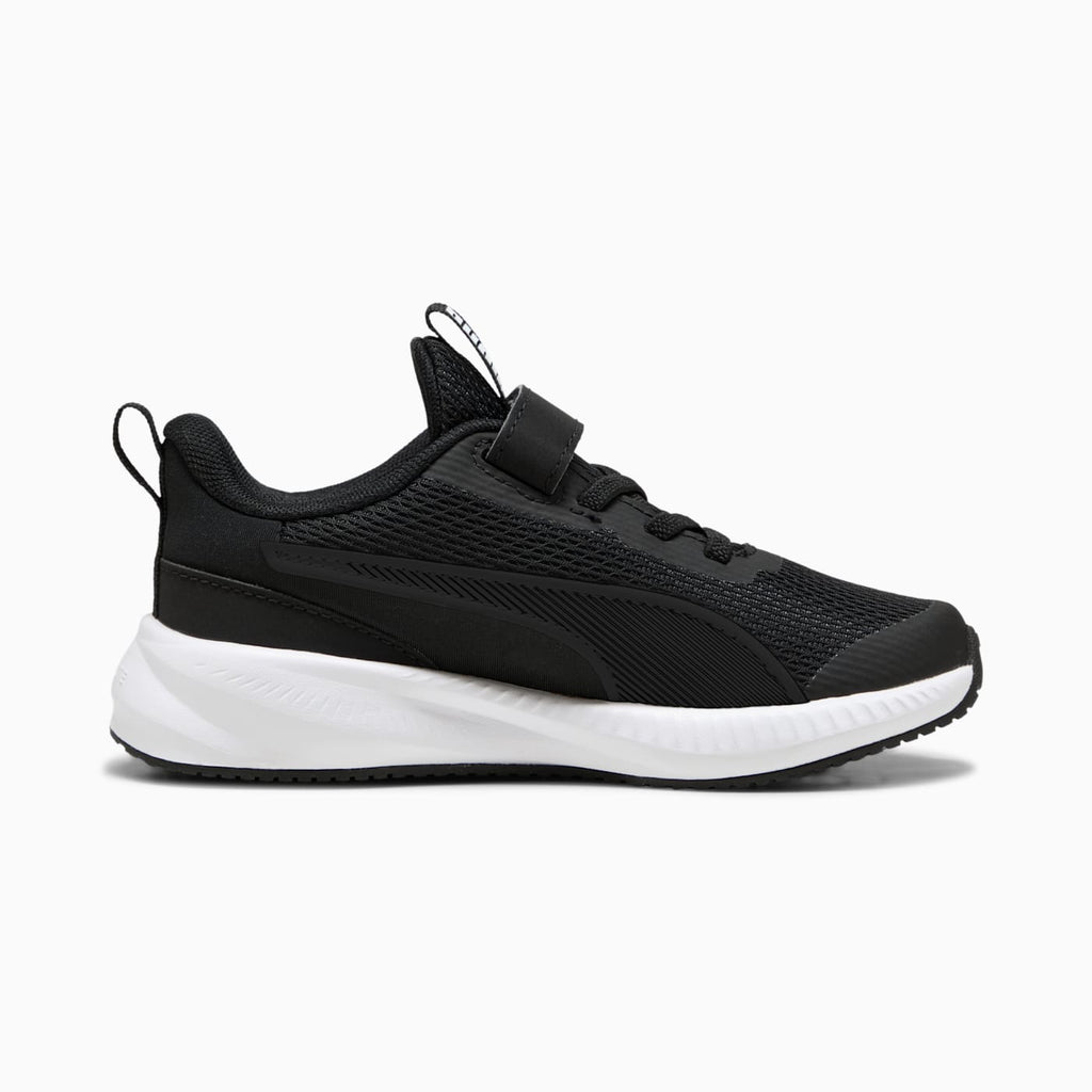 Flyer 3 AC+ Kids' Shoes - PUMA Black-PUMA White - Side Profile - Medial