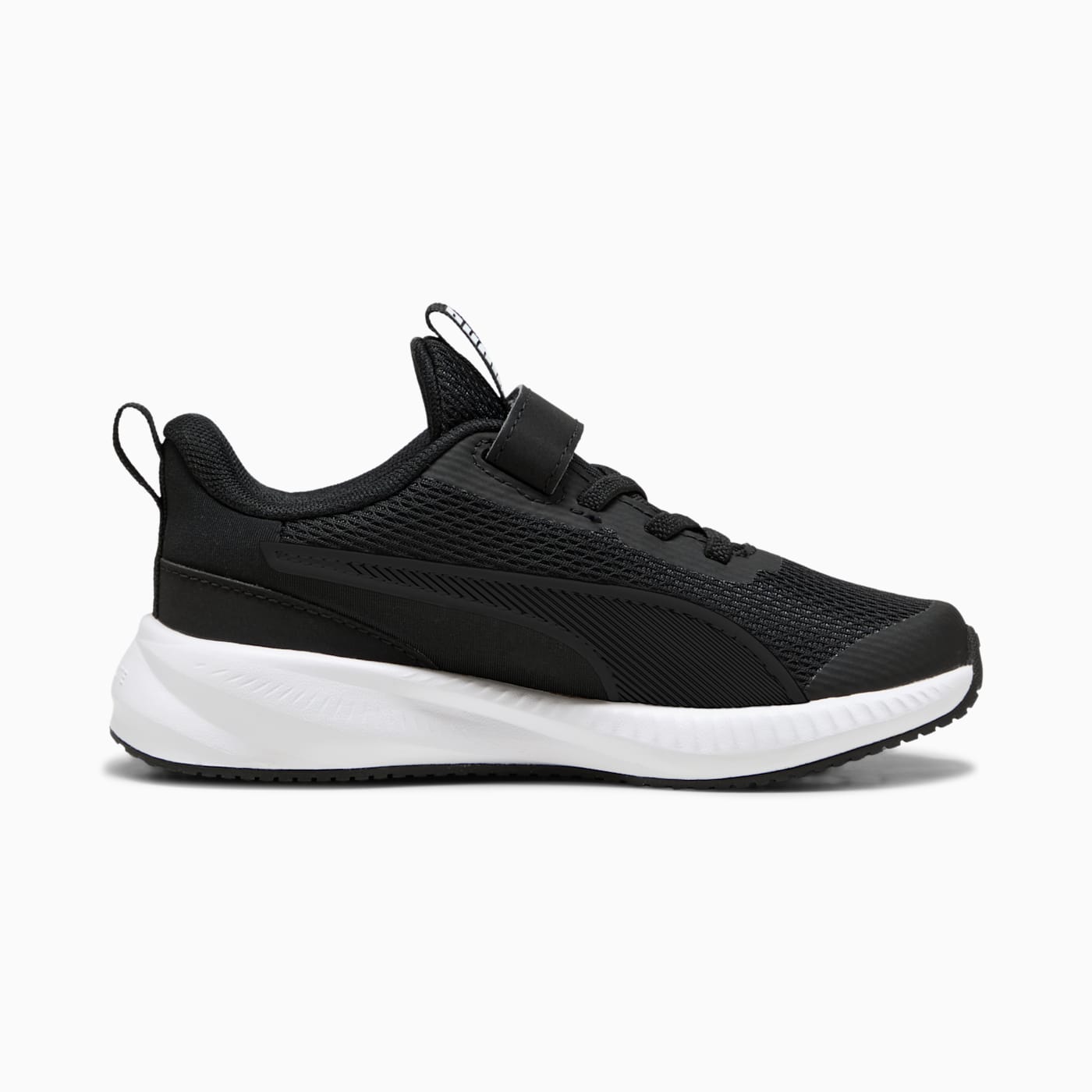 Flyer 3 AC+ Kids' Shoes - PUMA Black-PUMA White - Side Profile - Medial