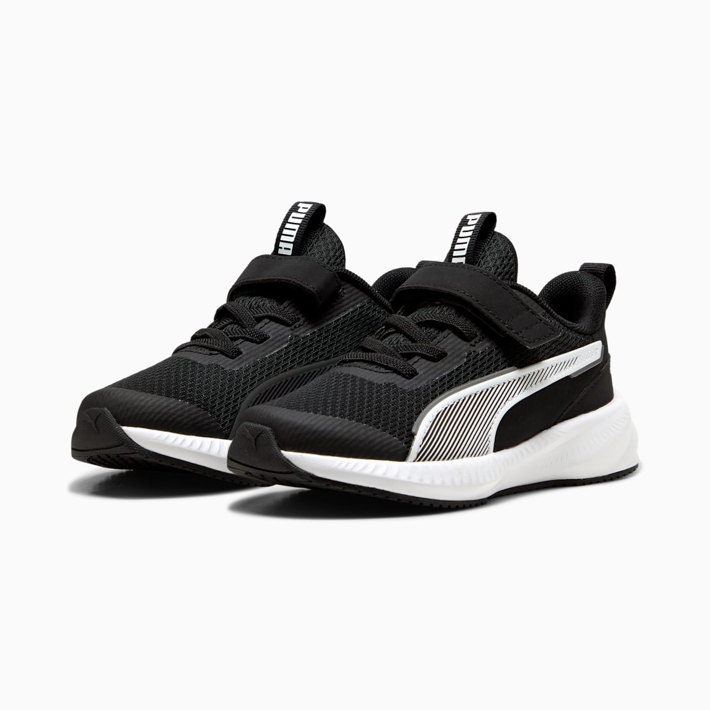 Flyer 3 AC+ Kids' Shoes - PUMA Black-PUMA White - Clean Studio Shot