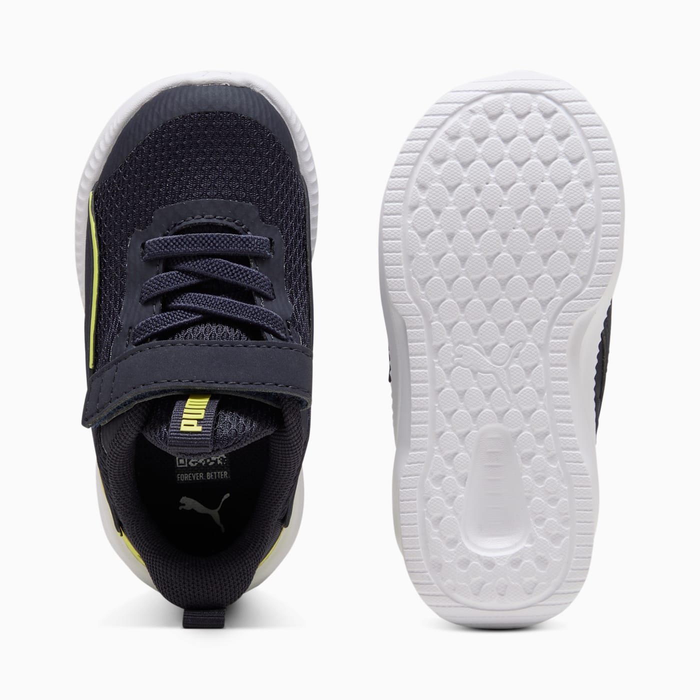 Flyer 3 AC+ Infant Shoes - New Navy-Lemon Sherbert- - Top View and Outsole
