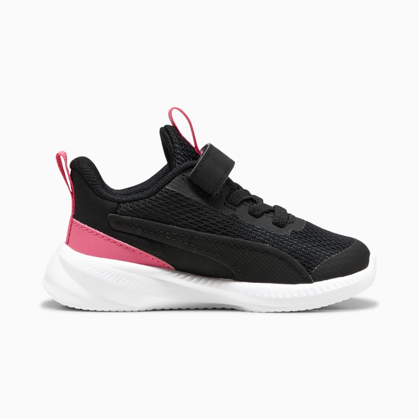 Flyer 3 AC+ Infant Shoes - PUMA Black-Magic Rose-PU - Side Profile - Medial