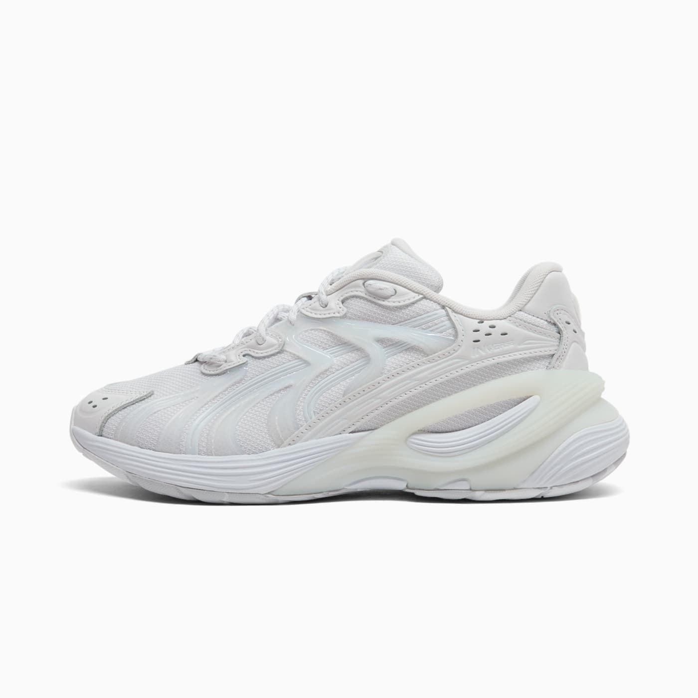 Inverse Echo Men's Shoes - PUMA White-Feather Gray - Side Profile - Lateral