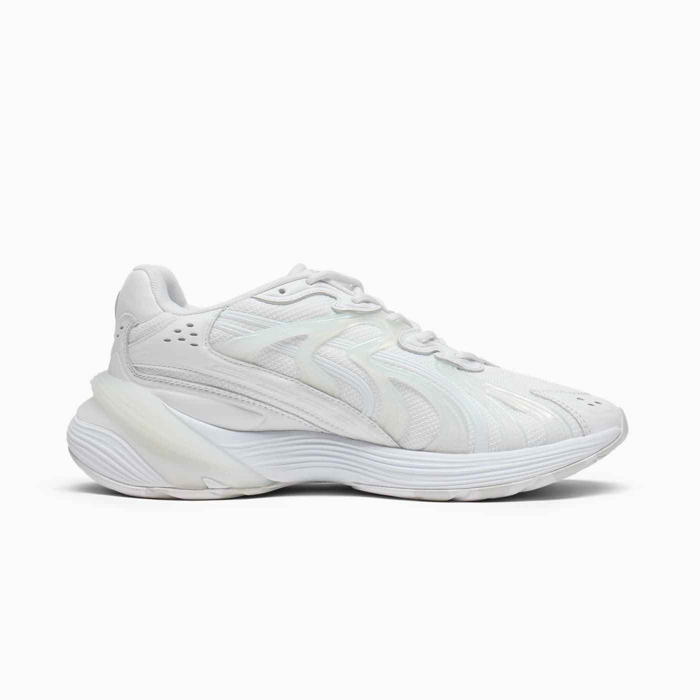 Inverse Echo Men's Shoes - PUMA White-Feather Gray - Side Profile - Medial