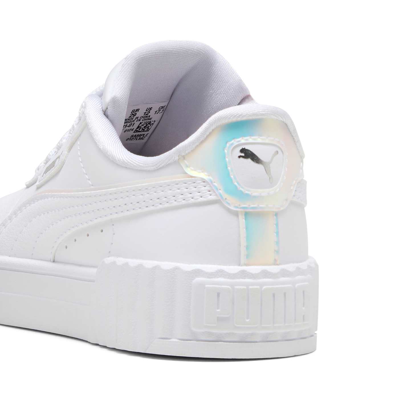 Carina 3.0 Holo 2.0 Kids' Shoes - PUMA White-PUMA S - Back / Heel View