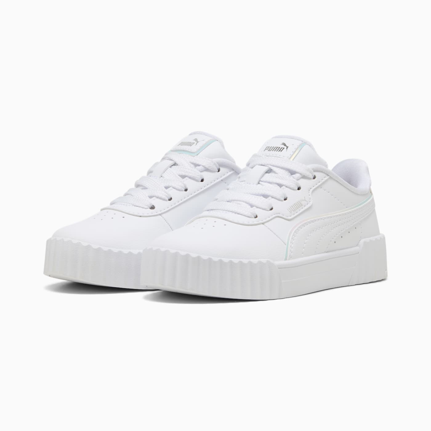 Carina 3.0 Holo 2.0 Kids' Shoes - PUMA White-PUMA S - Clean Studio Shot