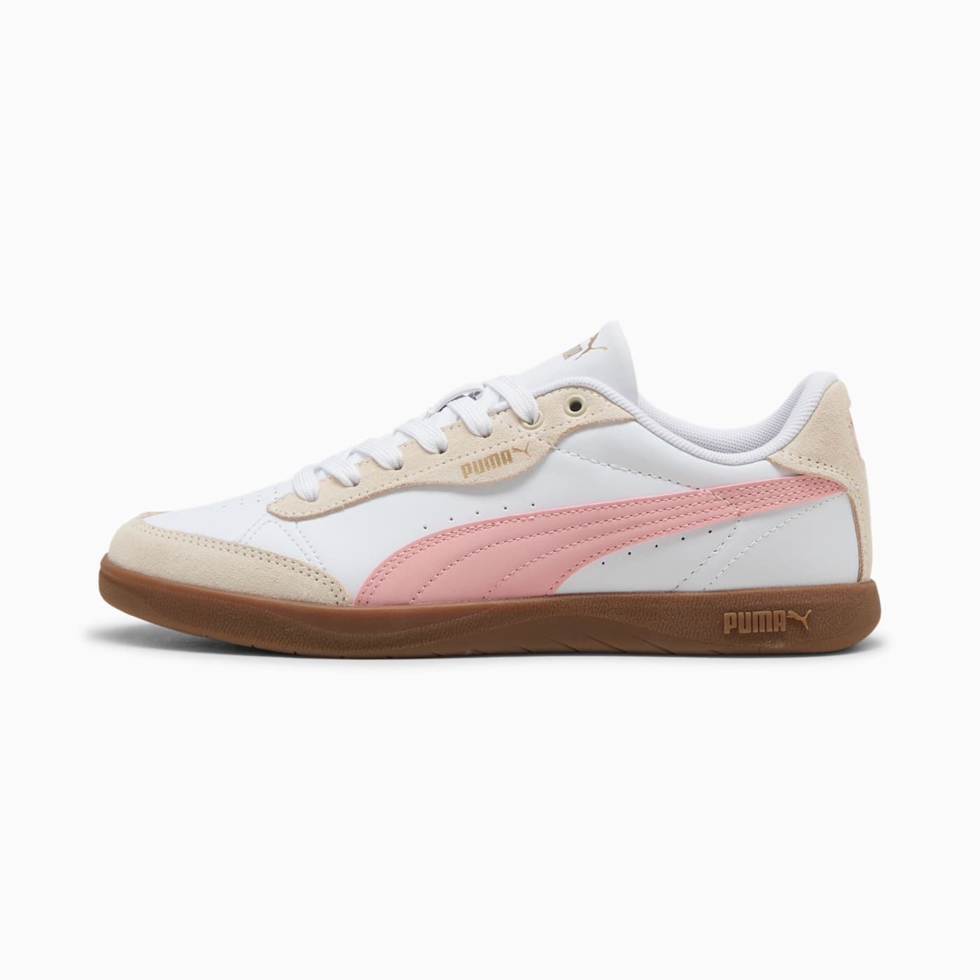 Vikky Star OG Women's Shoes - PUMA White-Rosy Outlook - Side Profile - Lateral