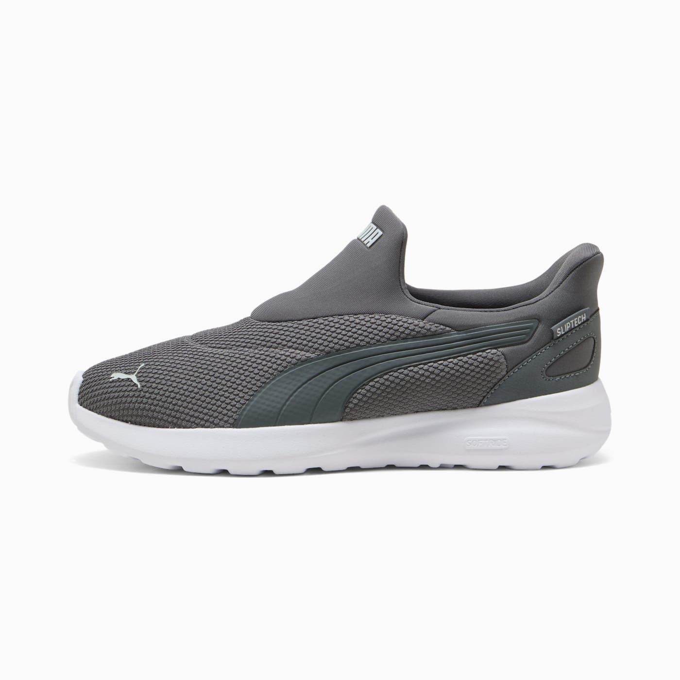 SOFTRIDE COSMIC SLIPTECH Men's Shoes - Cool Dark Gray - Side Profile - Lateral
