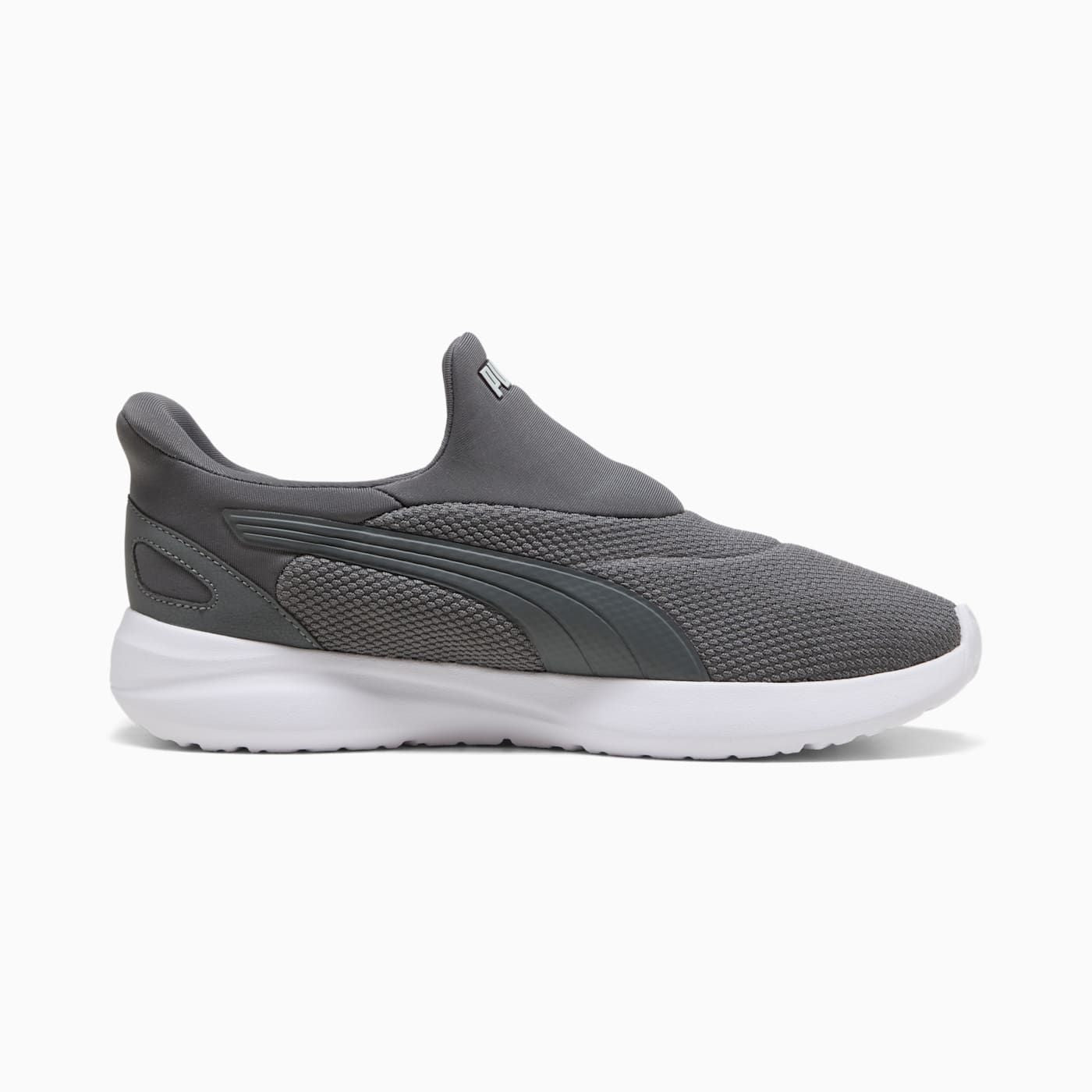 SOFTRIDE COSMIC SLIPTECH Men's Shoes - Cool Dark Gray - Side Profile - Medial
