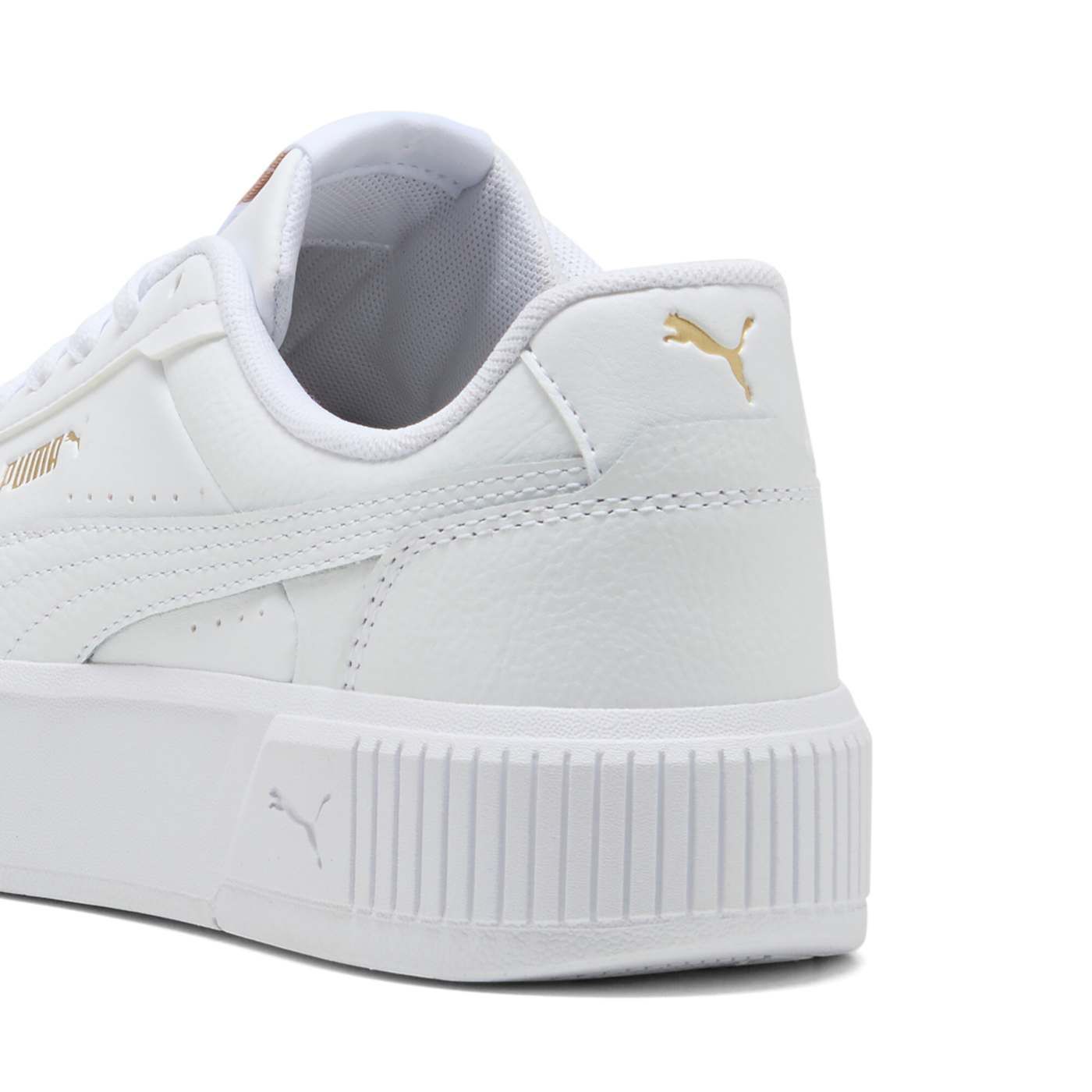Carina Mia Women's Shoes - PUMA White-PUMA Gold - Back / Heel View