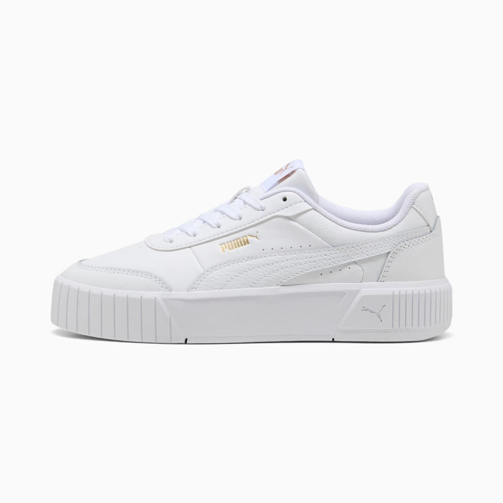 Carina Mia Women's Shoes - PUMA White-PUMA Gold - Side Profile - Lateral