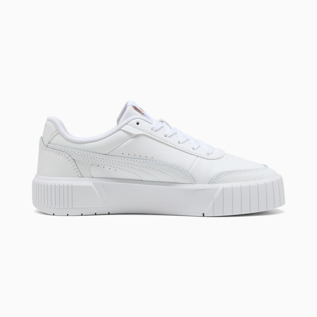 Carina Mia Women's Shoes - PUMA White-PUMA Gold - Side Profile - Medial